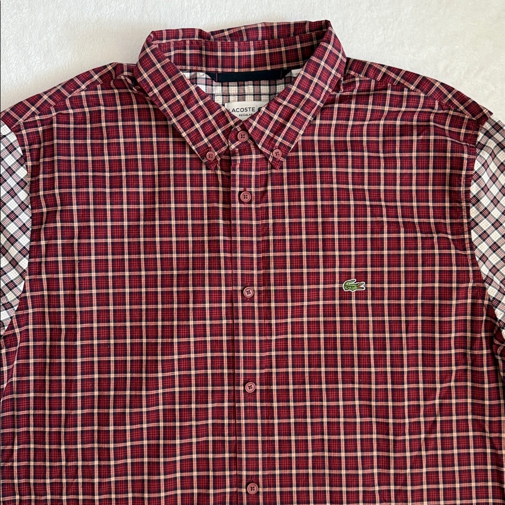 Lacoste | Multi Print Plaid Checkered Regular Fit… - image 3